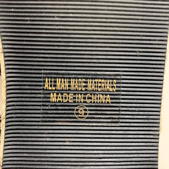 Chase + Chloe Jenea Espadrille Sandals Black Tan Size 9 New NWT - Picture 10 of 13